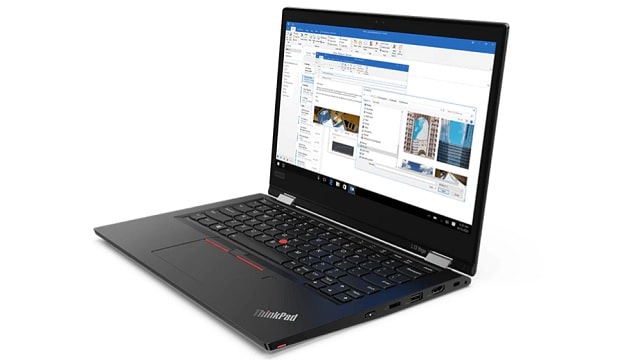 Lenovo ThinkPad L13 Yoga Gen2（AMD）　右斜め前から