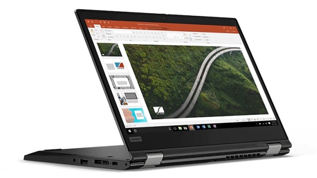 Lenovo ThinkPad L13 Yoga Gen2（AMD）　スタンドモード