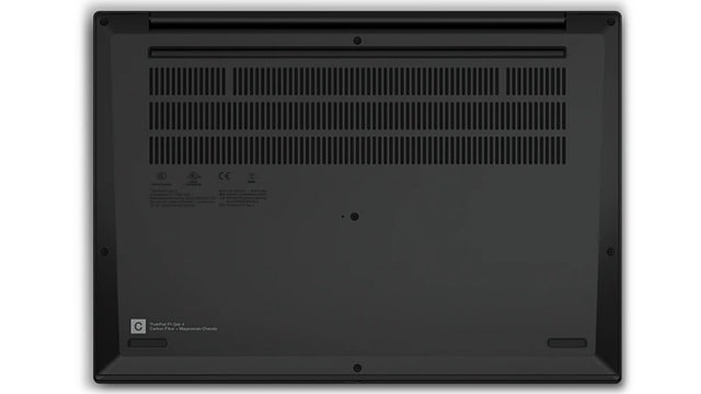 Lenovo ThinkPad P1 Gen 4の底面