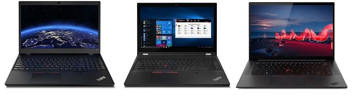 Lenovo ThinkPad P15v Gen 2と比較機種の筐体