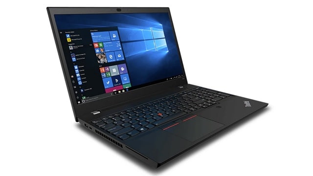 Lenovo ThinkPad P15v Gen 2　左斜め前から