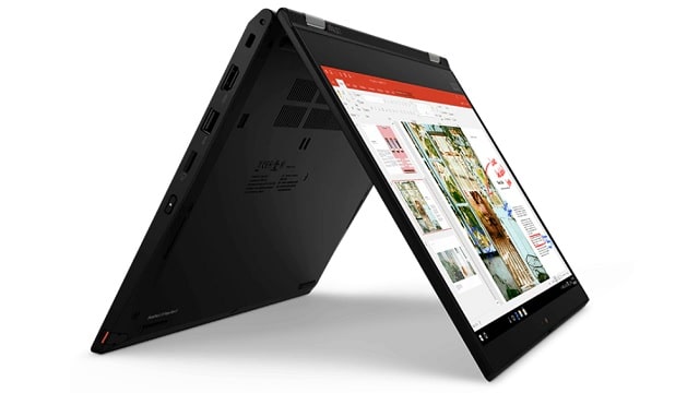 Lenovo ThinkPad L13 Yoga Gen2（AMD）　テントモード