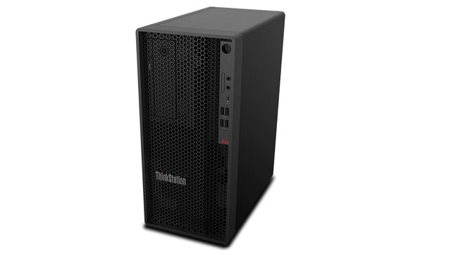 Lenovo Thinkstation P350 Tower 右斜め前から