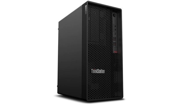 Lenovo Thinkstation P350 Tower 左斜め前から