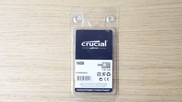 Crucial DDR4-3200MHz　16GB