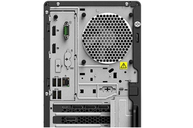 Lenovo Thinkstation P350 Tower　背面インターフェース