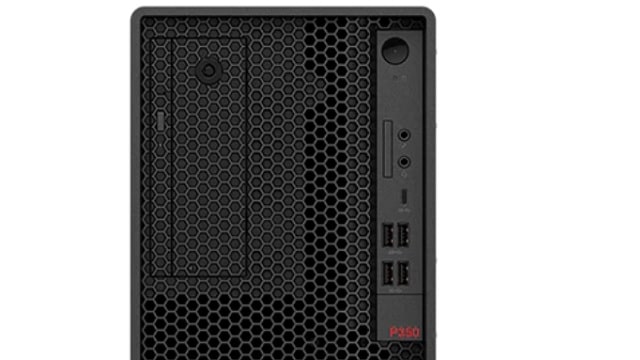 Lenovo Thinkstation P350 Tower　前面インターフェース