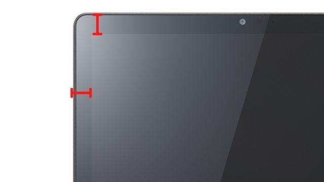 Lenovo TAB6 ベゼル