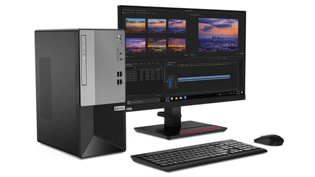 Lenovo V50t Mini-Tower Gen2　モニターとキーボード・マウス付き