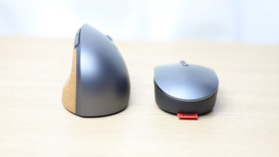 Lenovo Go バーティカル　ワイヤレスマウスとほかのマウスの比較