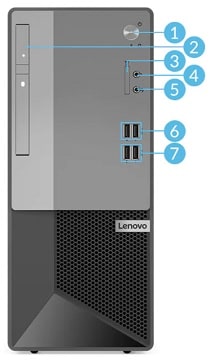 Lenovo V50t Mini-Tower Gen2　前面