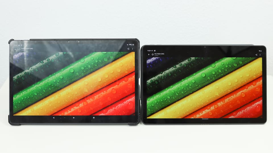 Lenovo XiaoXin Pad とLenovo Tab p11 Proの色域比較