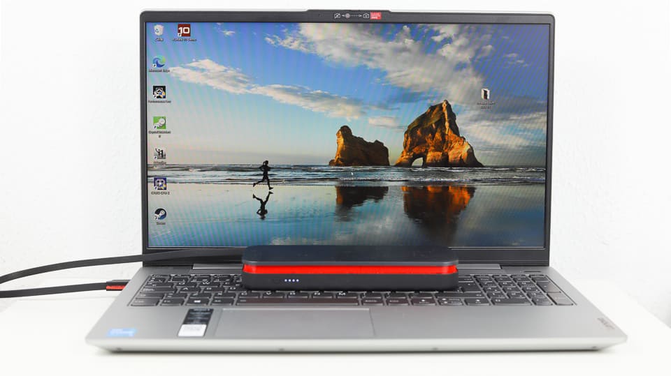 IdeaPad Slim 550i 15をLenovo Go USB Type-C ノートブックパワーバンクで充電