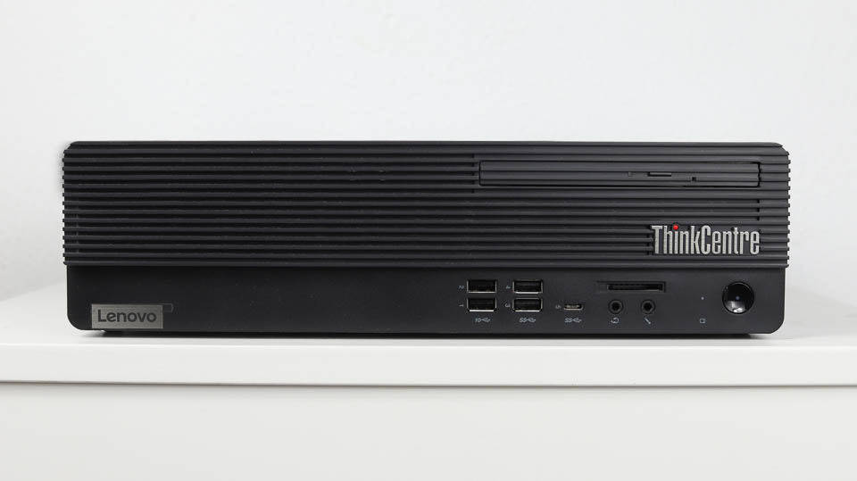 Lenovo ThinkCentre M70s Small Gen 3　横置きの正面