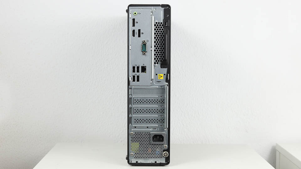 Lenovo ThinkCentre M70s Small Gen 3　背面インターフェイス