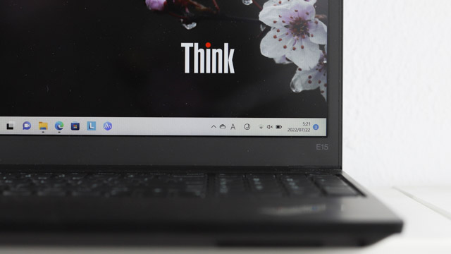 Lenovo ThinkPad E15 Gen 4(AMD)のベゼル幅