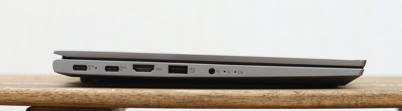 Lenovo ThinkBook 14 Gen 4 閉じた状態　横から