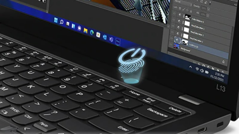 Lenovo ThinkPad L13 Gen3(インテル) 指紋センサー