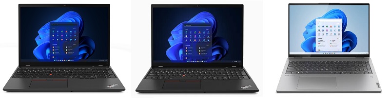 Lenovo ThinkPad T16 Gen 1と比較機種