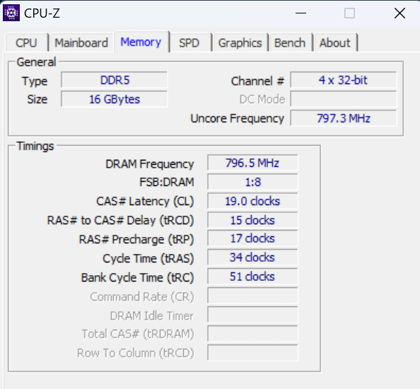 Lenovo ThinkPad Z13 Gen 1（AMD） CPU-Zでメモリを調査