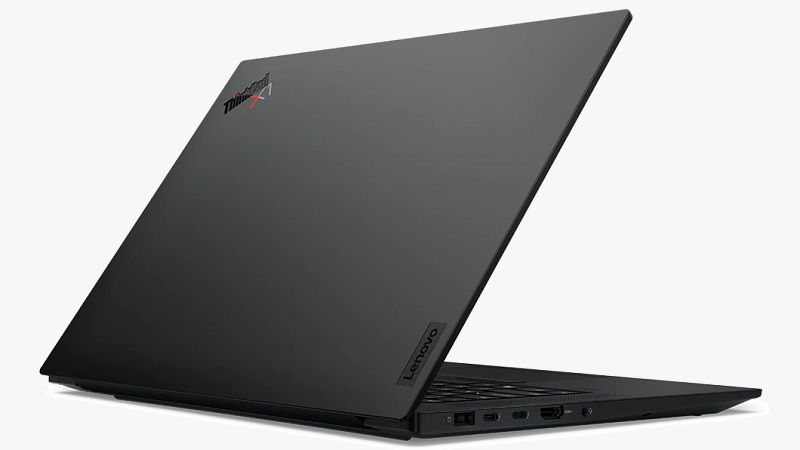 Lenovo ThinkPad X1 Extreme Gen 5　ブラックペイントの天板