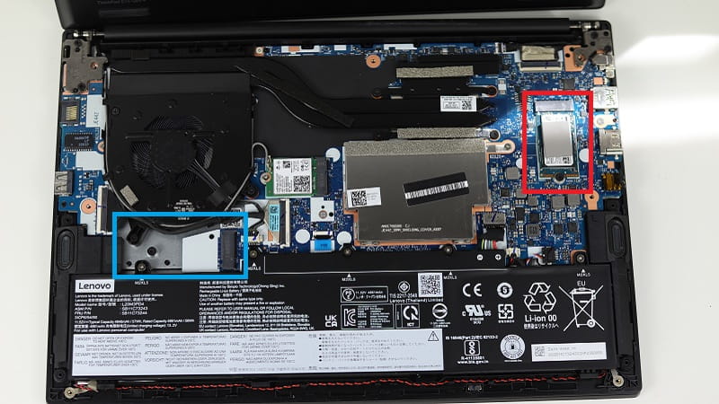 Lenovo thinkPad E14 Gen 4 筐体内部