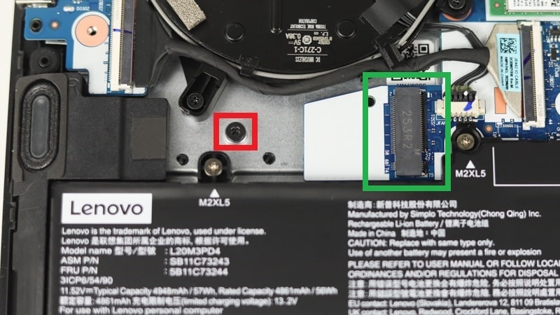 Lenovo ThinkPad E14 Gen 4 ストレージ増設方法