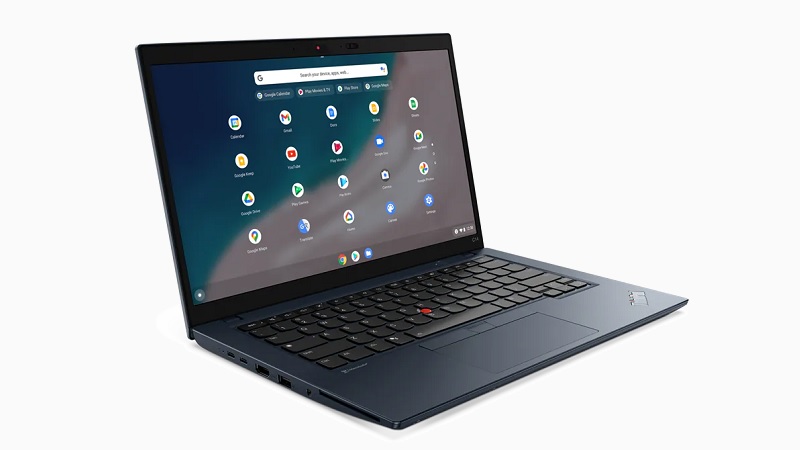 ThinkPad C14 Chromebook Gen 1 左斜め前から