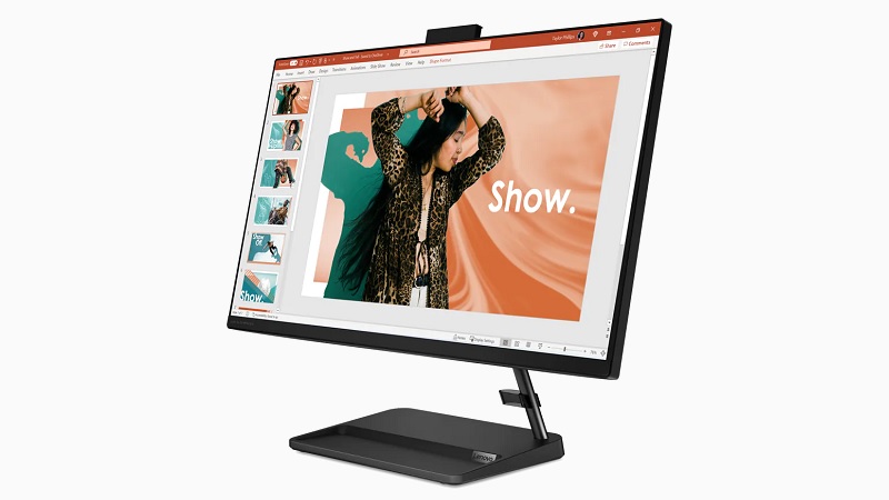 Lenovo IdeaCentre AIO 370i 右斜め前から