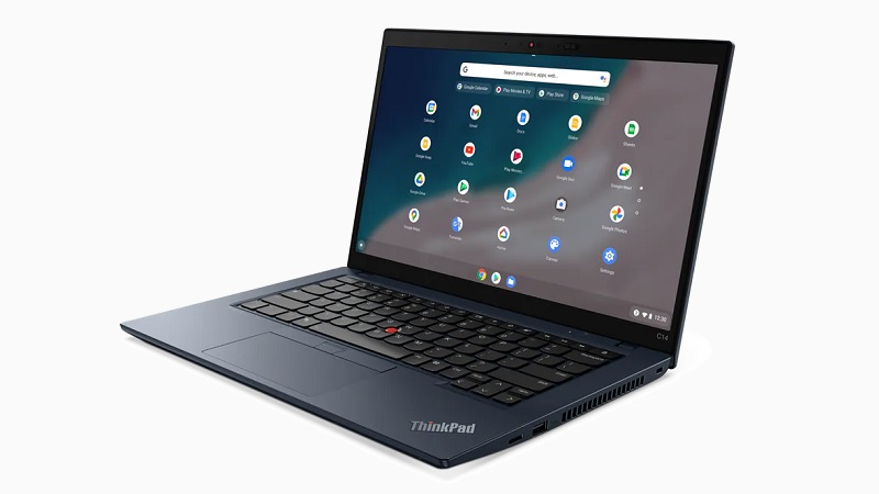 ThinkPad C14 Chromebook Gen 1 右斜め前から