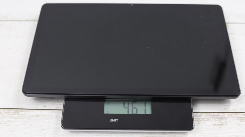 Lenovo Tab M10 Plus (3rd Gen)の重量計測