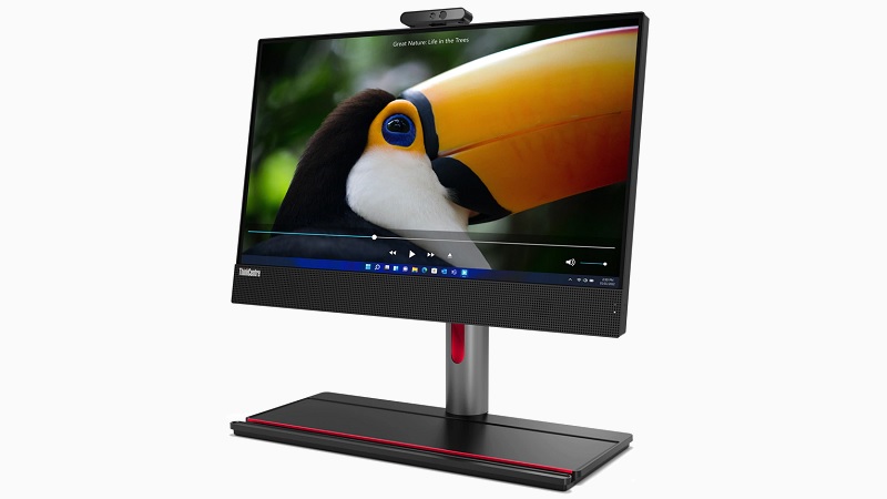 Lenovo ThinkCentre M70a All-in-One Gen 3 右斜め前から