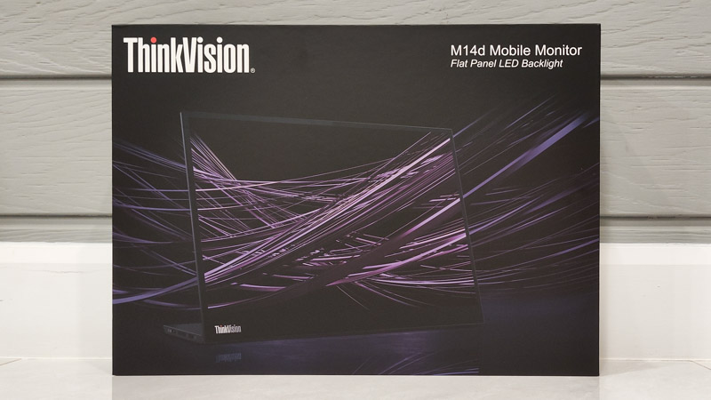 Lenovo ThinkVision M14dの箱