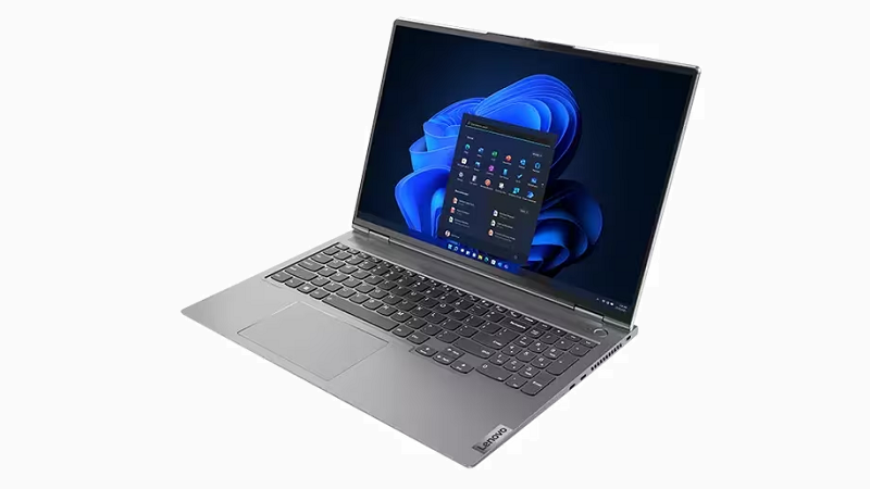 Lenovo ThinkBook 16p Gen 3 AMD 右斜め前から