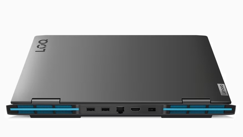 Lenovo LOQ 16IRH8 背面インターフェイス