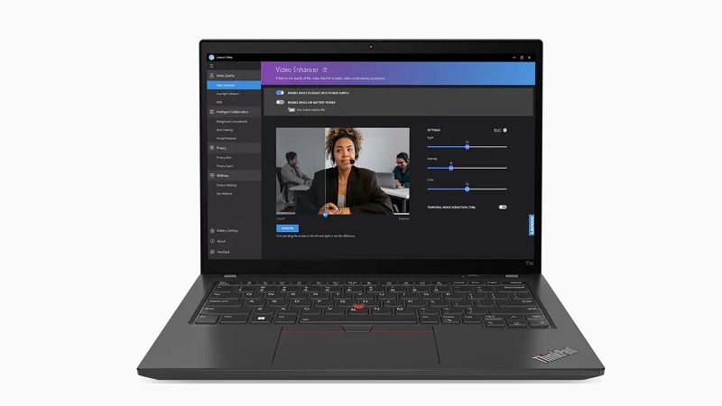 Lenovo ThinkPad T14 Gen 4 Intel Web会議時