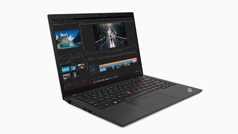 Lenovo ThinkPad T14 Gen 4 Intel 左斜め前から