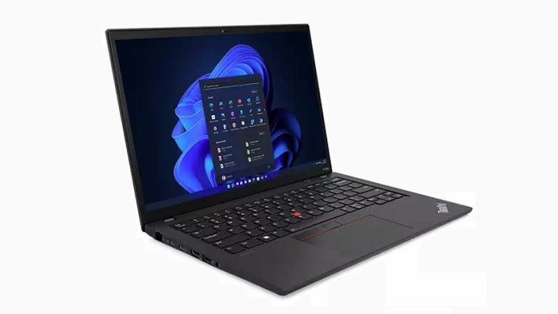Lenovo ThinkPad P14s Gen 4 左斜め前から