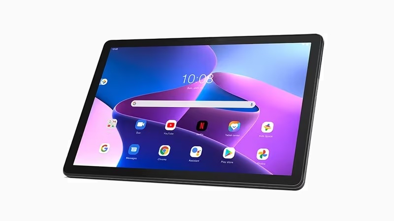 Lenovo Tab B10 3rd Gen 右斜め前から