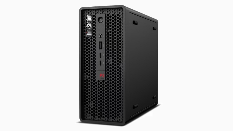 Lenovo ThinkStation P3 Ultra 右斜め前から