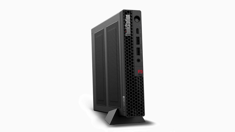 Lenovo ThinkStation P3 Tiny バーティカルスタンドと