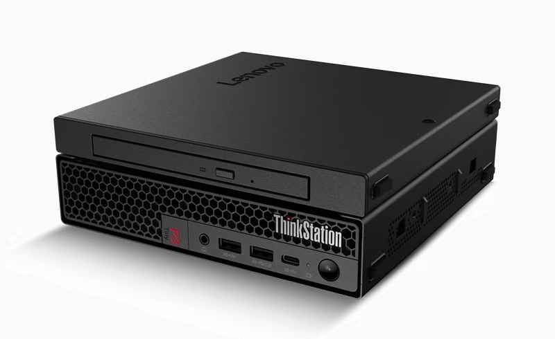 Lenovo ThinkStation P3 Tiny 光学ドライブと