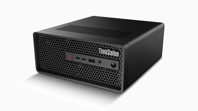 Lenovo ThinkStation P3 Ultra 横置き