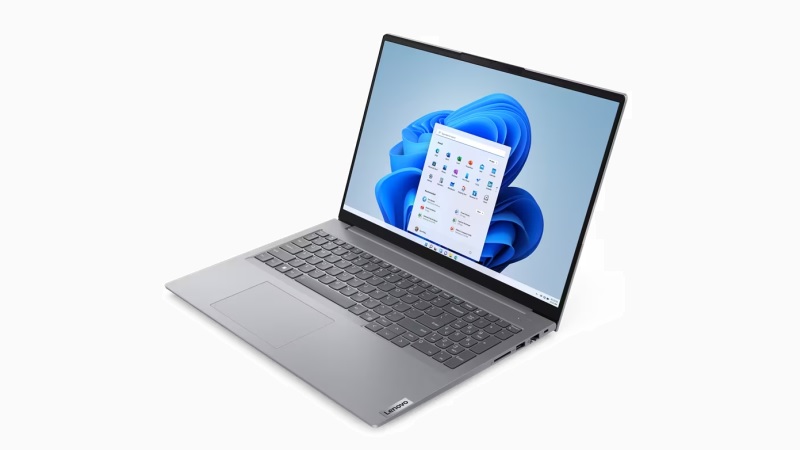 Lenovo ThinkBook 16 Gen 6 (AMD) 右斜め前から