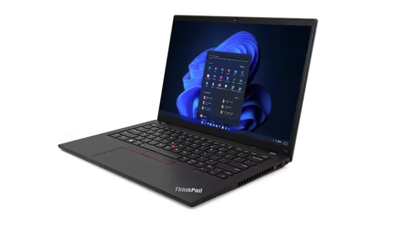 Lenovo ThinkPad T14 Gen 4 AMD 右斜め前から