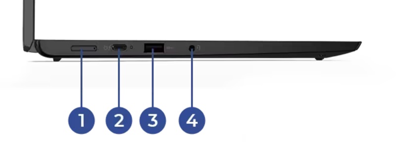 ThinkPad L13 Gen 4 Intel 左側面インターフェイス