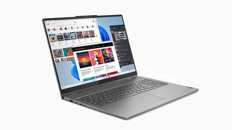 Lenovo IdeaPad 5i 2-in-1 Gen 9 16型 左斜め前から