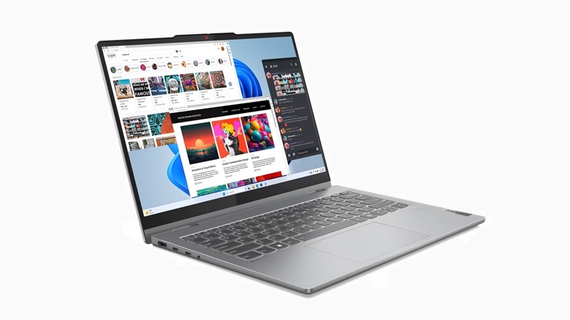 Lenovo IdeaPad 5 2-in-1 Gen 9 14型(AMD) 左斜め前から