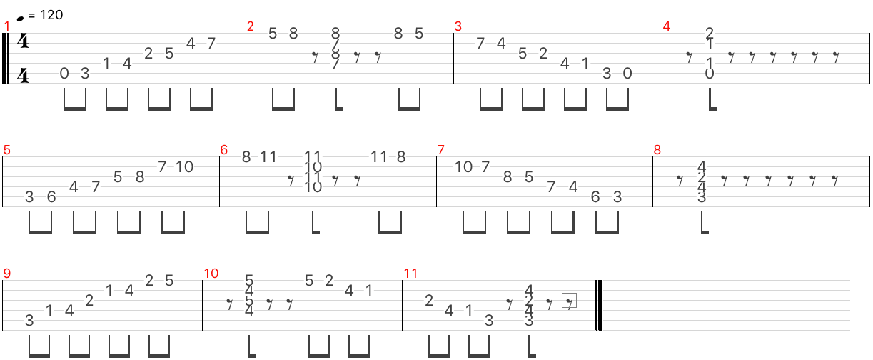 A diminished arpeggios gypsy jazz