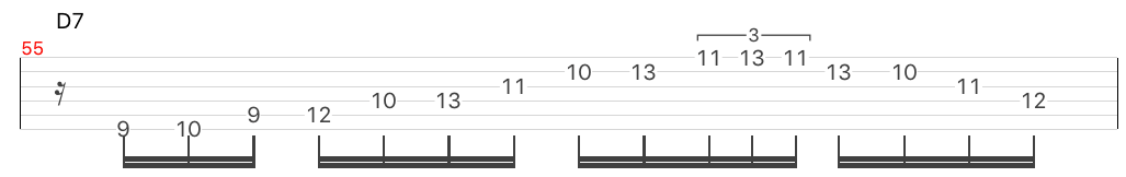 D7#9のアルペジオ